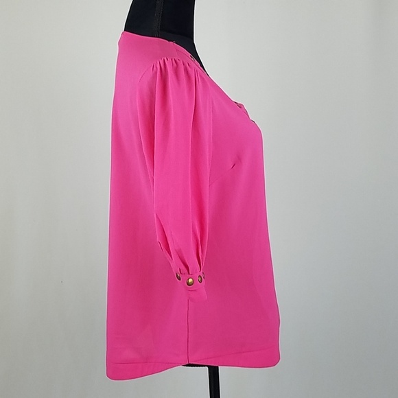 Stitch Fix 41 Hawthorn women S semi sheer blouse - Picture 3 of 6